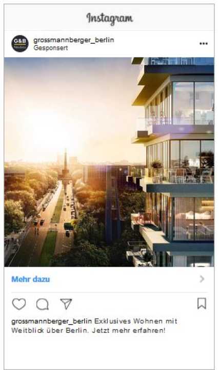 Instagram Anzeige