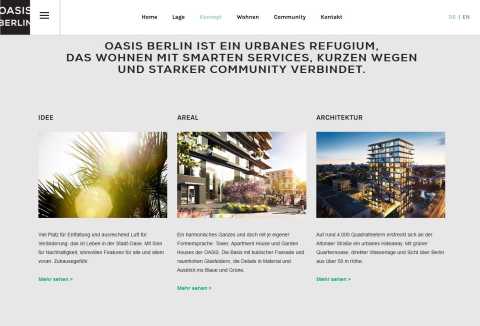 2-sprachige Projekt-Website