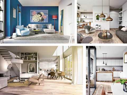 Auswahl an Innenvisualisierungen