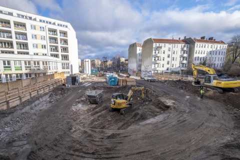 Baugrube Weserstraße