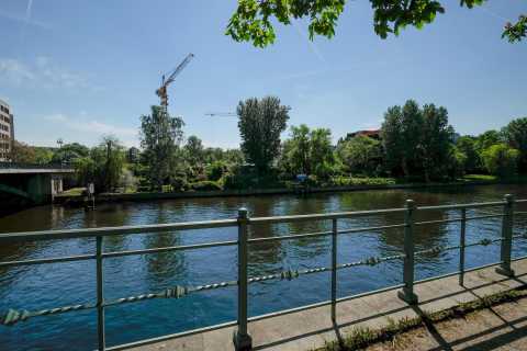 Blick auf die Baustelle