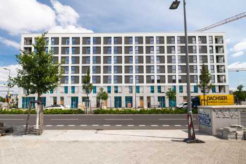 Baufortschritt Budapester Höfe - Blick von der Heidestraße